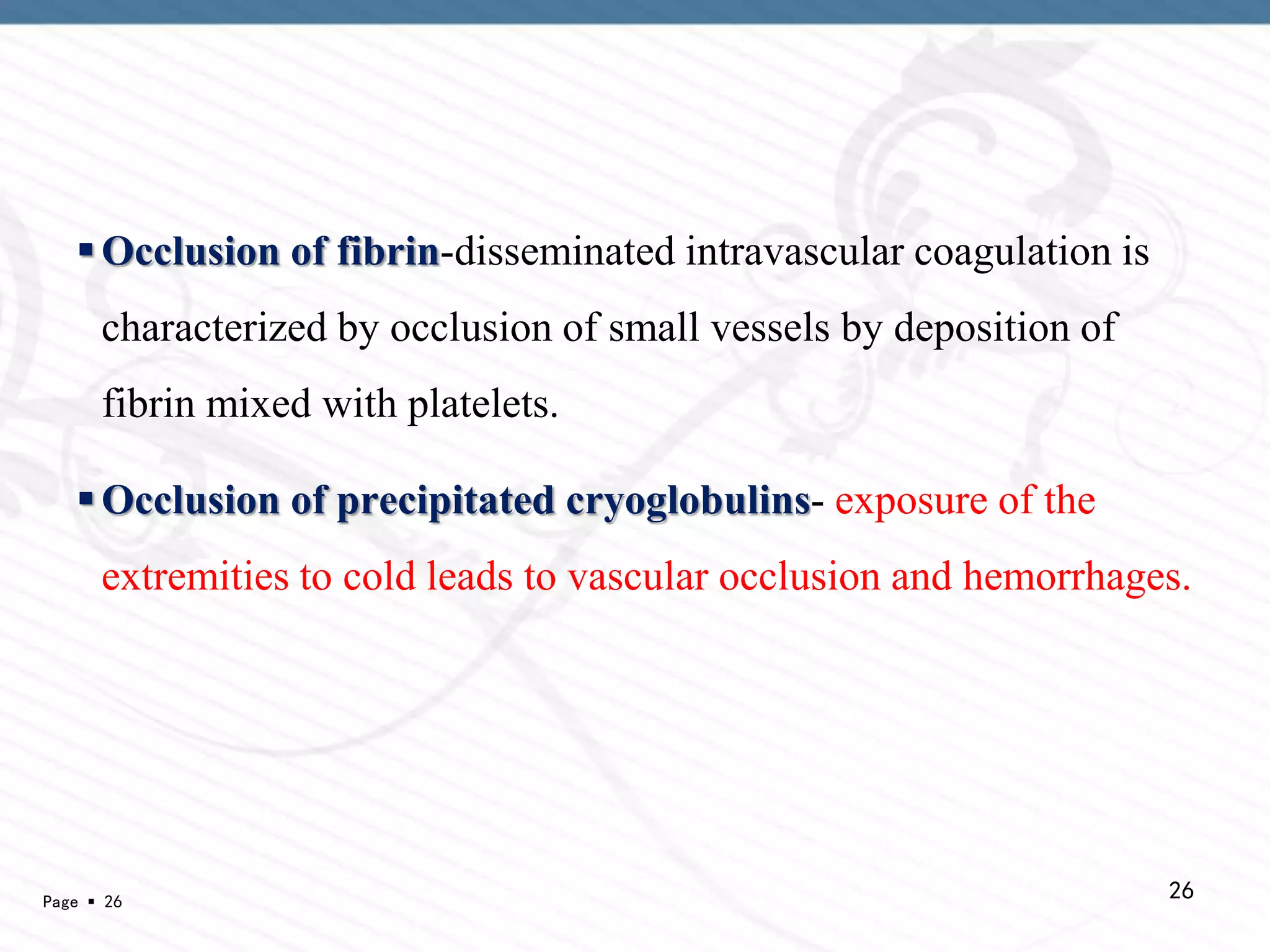 Ischemia and Infarction | PPTX | Blood Disorders | Diseases and Conditions