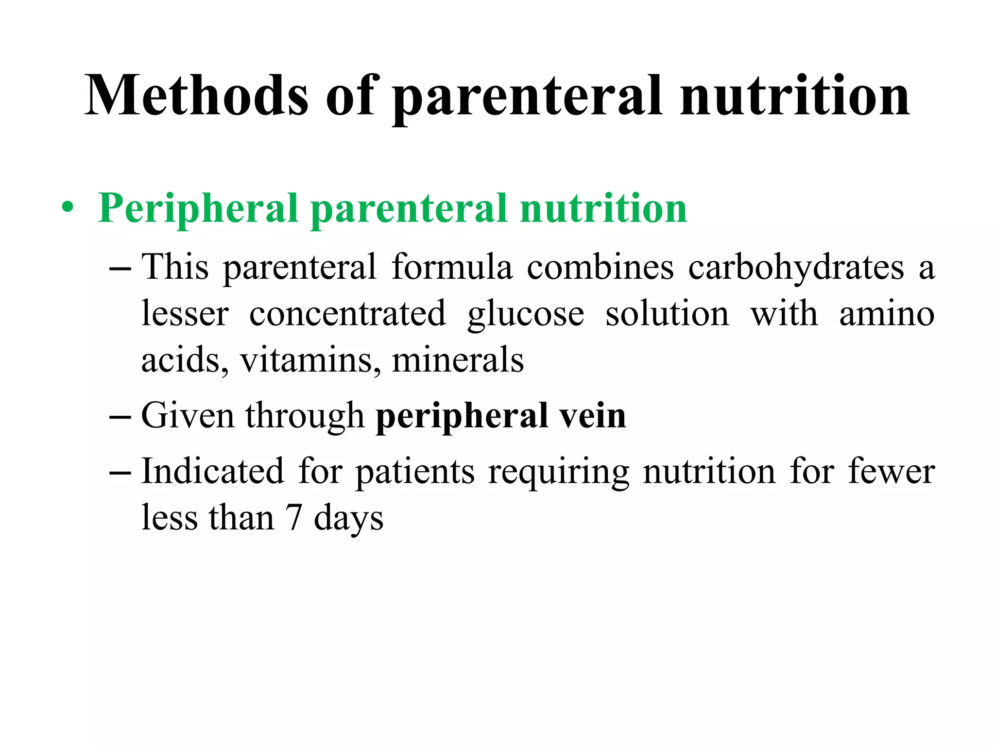 TOTAL PARENTERAL NUTRITION | PPTX