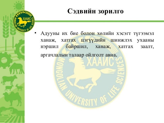 Адууны ханах засал