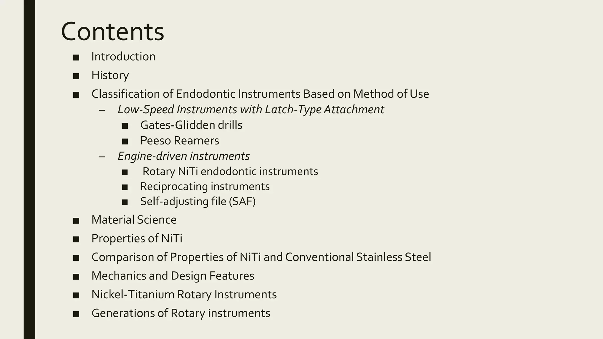 rotary instruments in endodontics PPT
