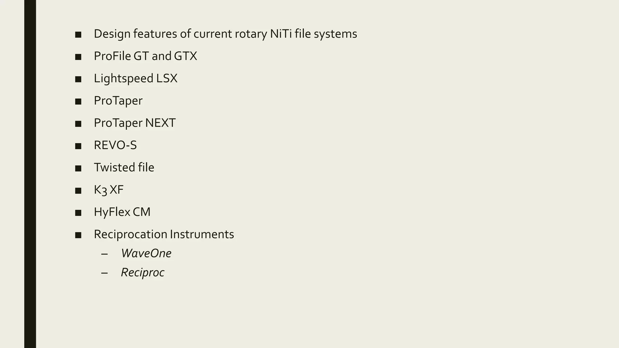 rotary instruments in endodontics PPT