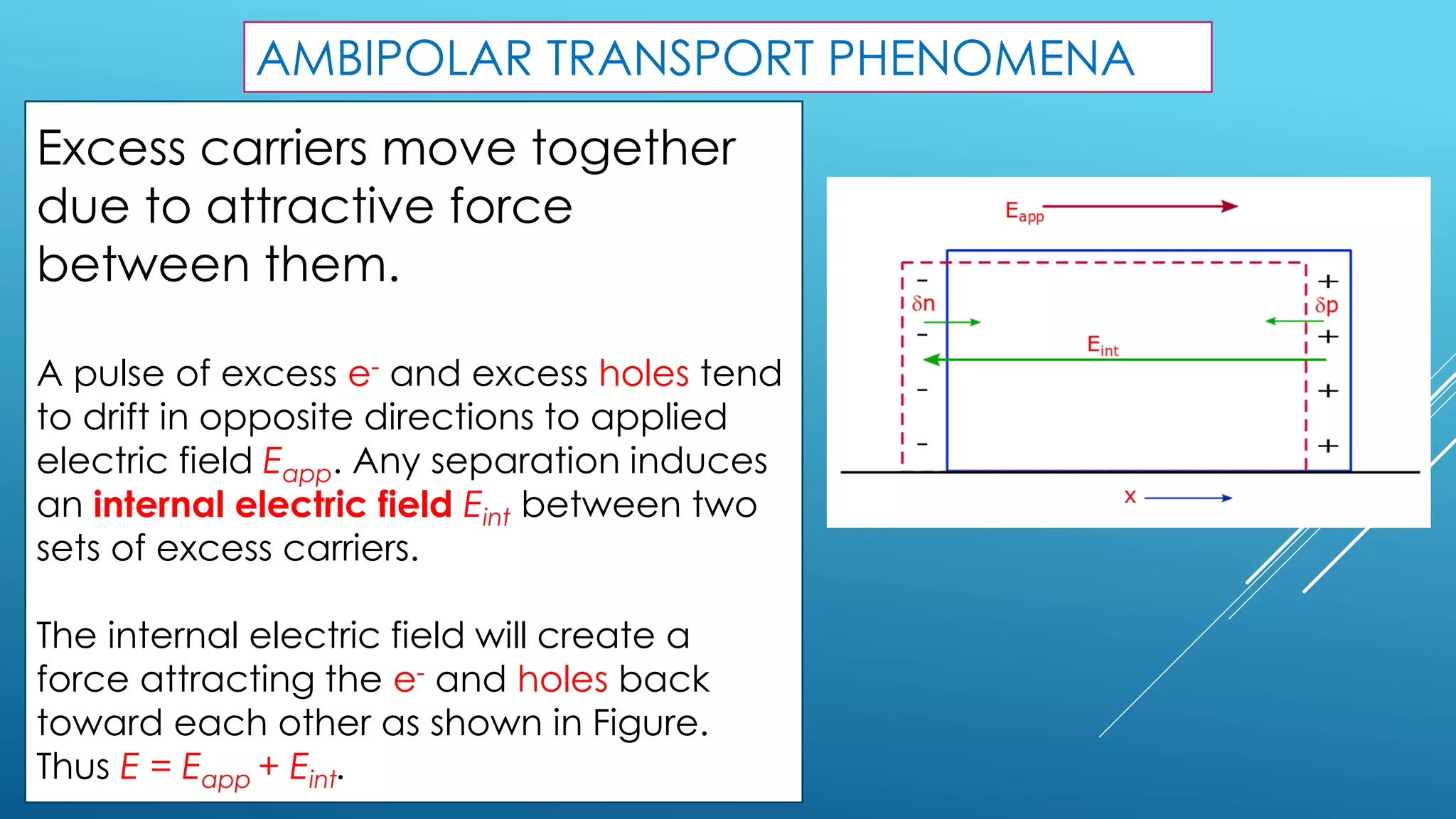 NON-EQUILIBRIUM EXCESS CARRIERS IN SEMICONDUCTORS | PDF