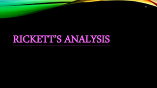 43
RICKETT’S ANALYSIS
 