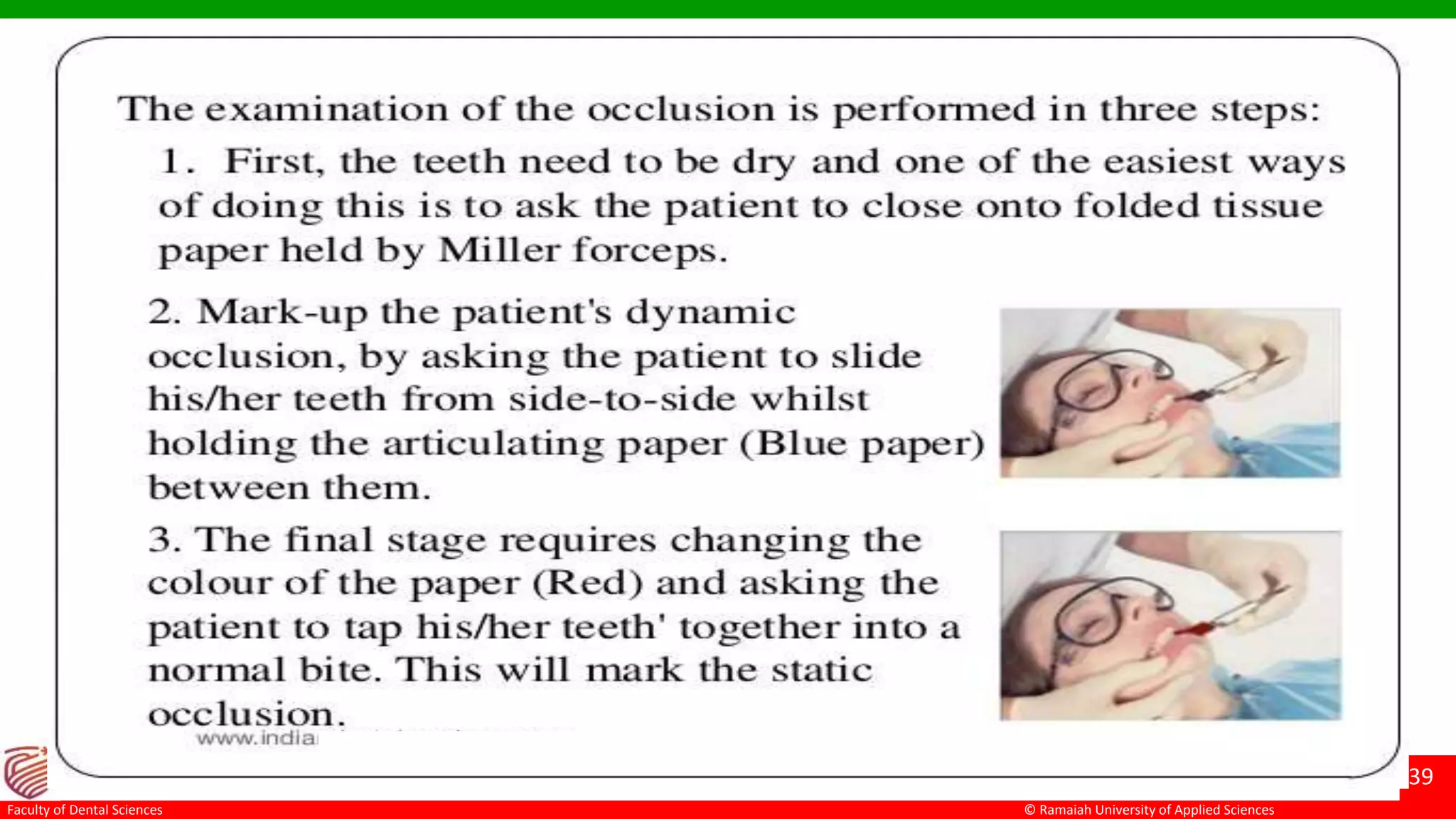 Occlusion in restorative dentistry | PPTX