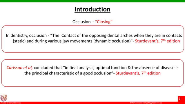 Occlusion in restorative dentistry | PPTX