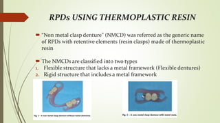 Substandard Rpds Recent advances in rpd and it's uses in prosthodontics | PPTX