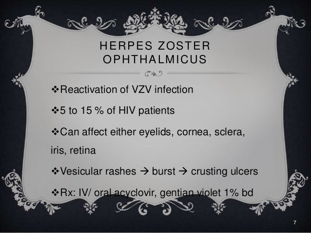 AIDS and eye problem