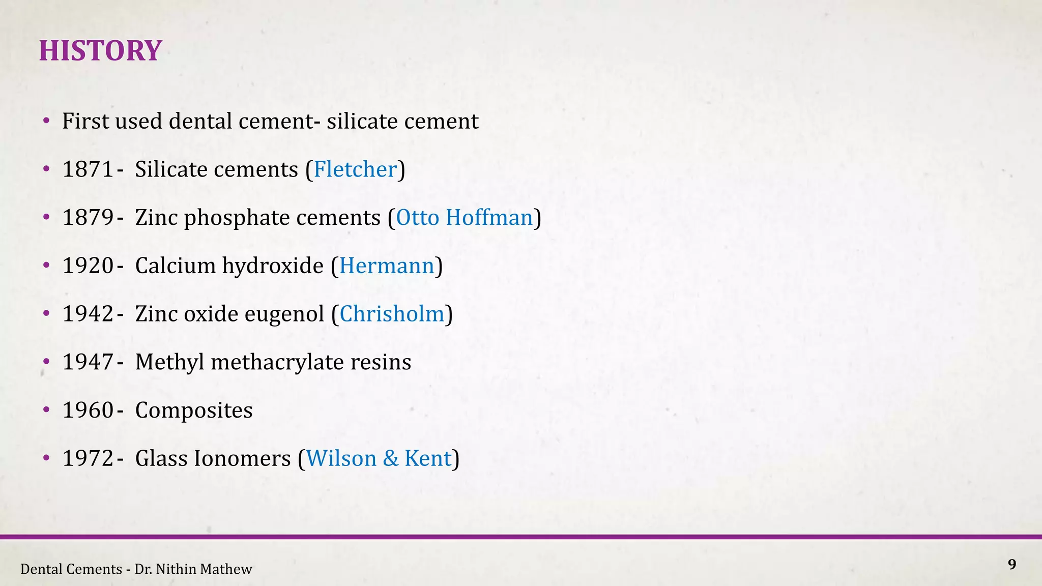 Dental Cements | PDF