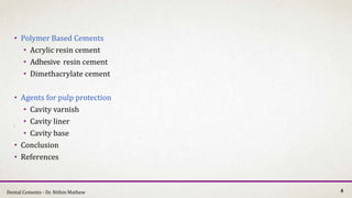 Dental Cements | PDF