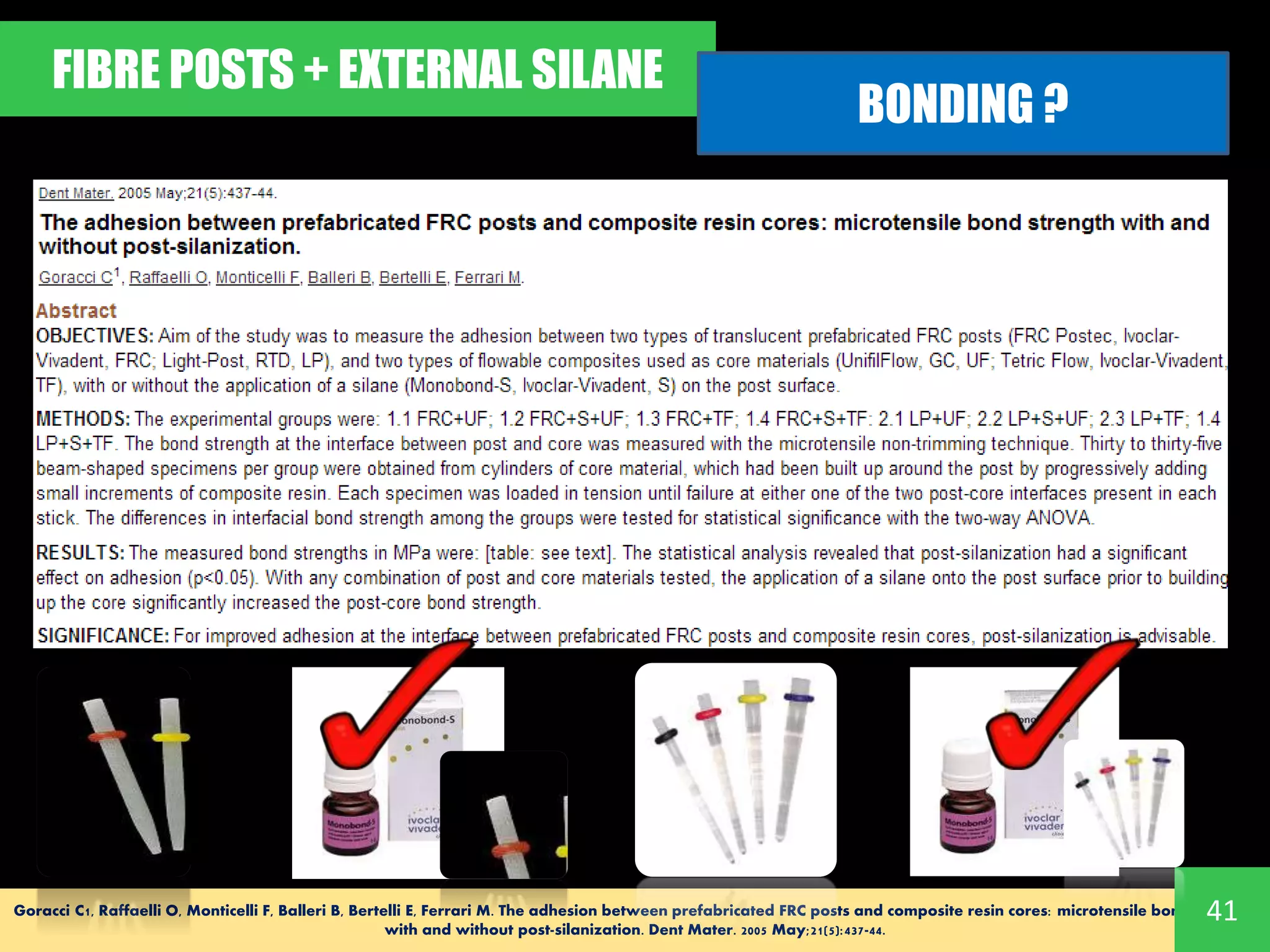 MONOBLOC IN ENDODONTICS - Root canal filling materials and concept of ...