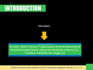 Monoblation Design MONOBLOC IN ENDODONTICS - Root canal filling materials and concept of ...