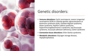 Periodontitis as a manifestation of systemic diseases | PPTX