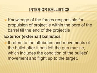 Firearms and Explosive injuries | PPTX
