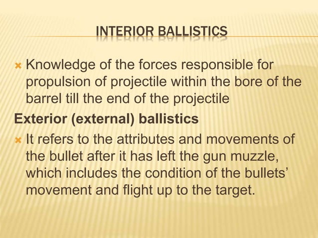 Firearms and Explosive injuries | PPTX