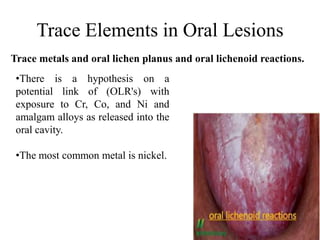 Details of Trace elements in oral health | PPTX