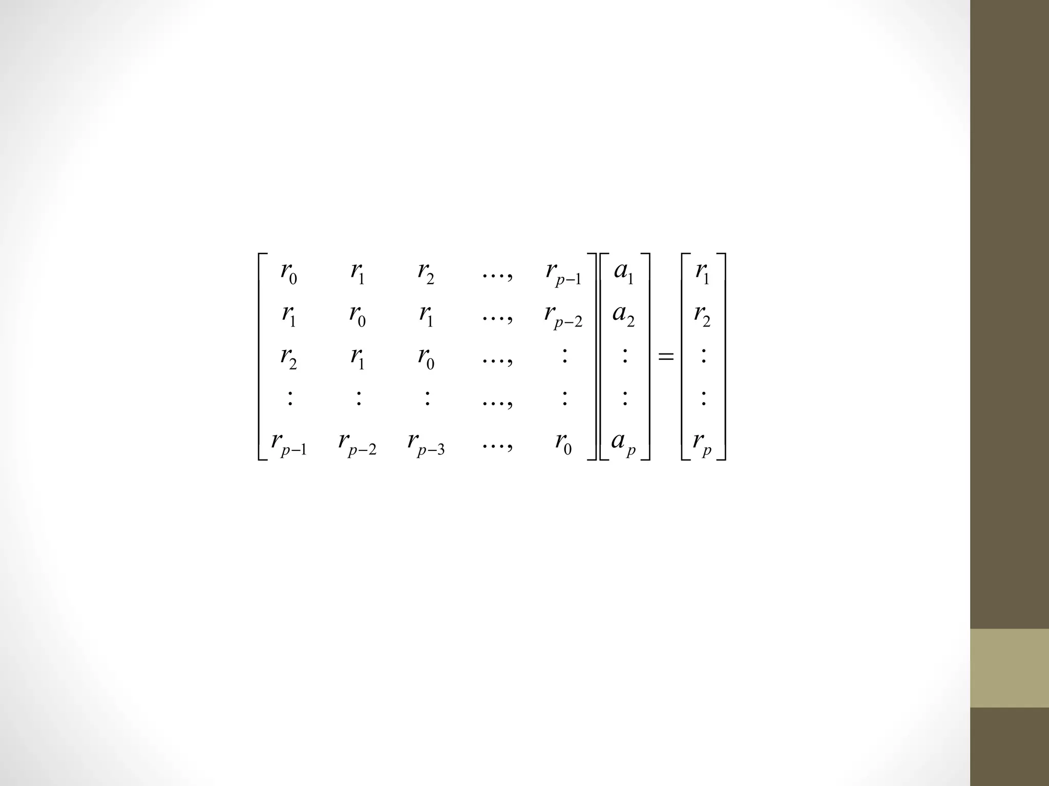 



















































ppppp
p
p
r
r
r
a
a
a
rrrr
rrr
rrrr
rrrr
:
:
:
:
...,
:...,:::
:...,
...,
...,
2
1
2
1
0321
012
2101
1210
 