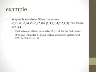 Speech Signal Processing | PPTX