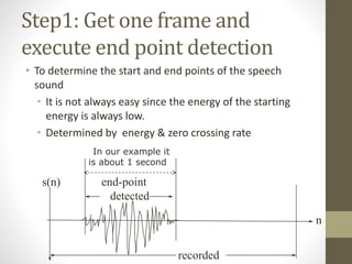 Speech Signal Processing | PPTX