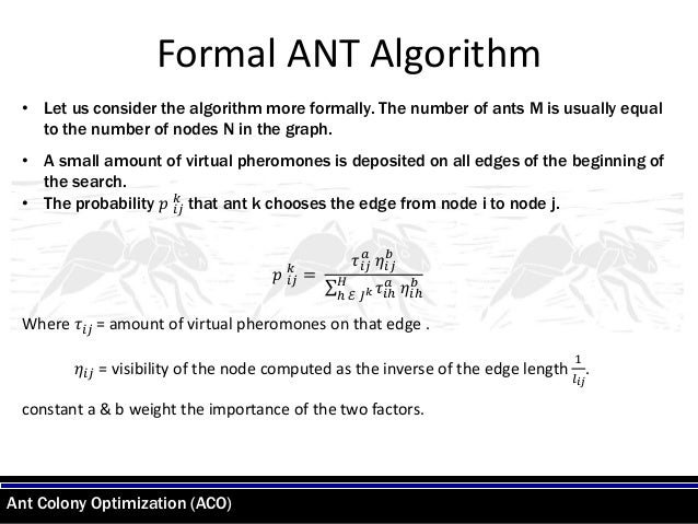 ant colony algorithm