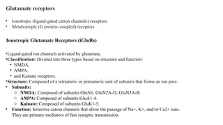 GLUTAMATE SIGNALING IN BRAIN DEVELOPMENT AND CIRCUIT F0RMATION | PPTX