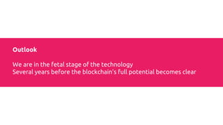 Blockchain
& Law
# Reduction of Compliance und
Controlling Kosten
# Legal Status of Smart Contracts
# Which law applies in a P2P
Network /serverless world
# Legal Status of DAOs and Token
Sales
 