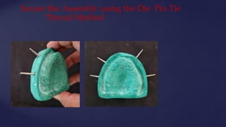 Secure the Assembly using the Die Pin Tie
Thread Method
 