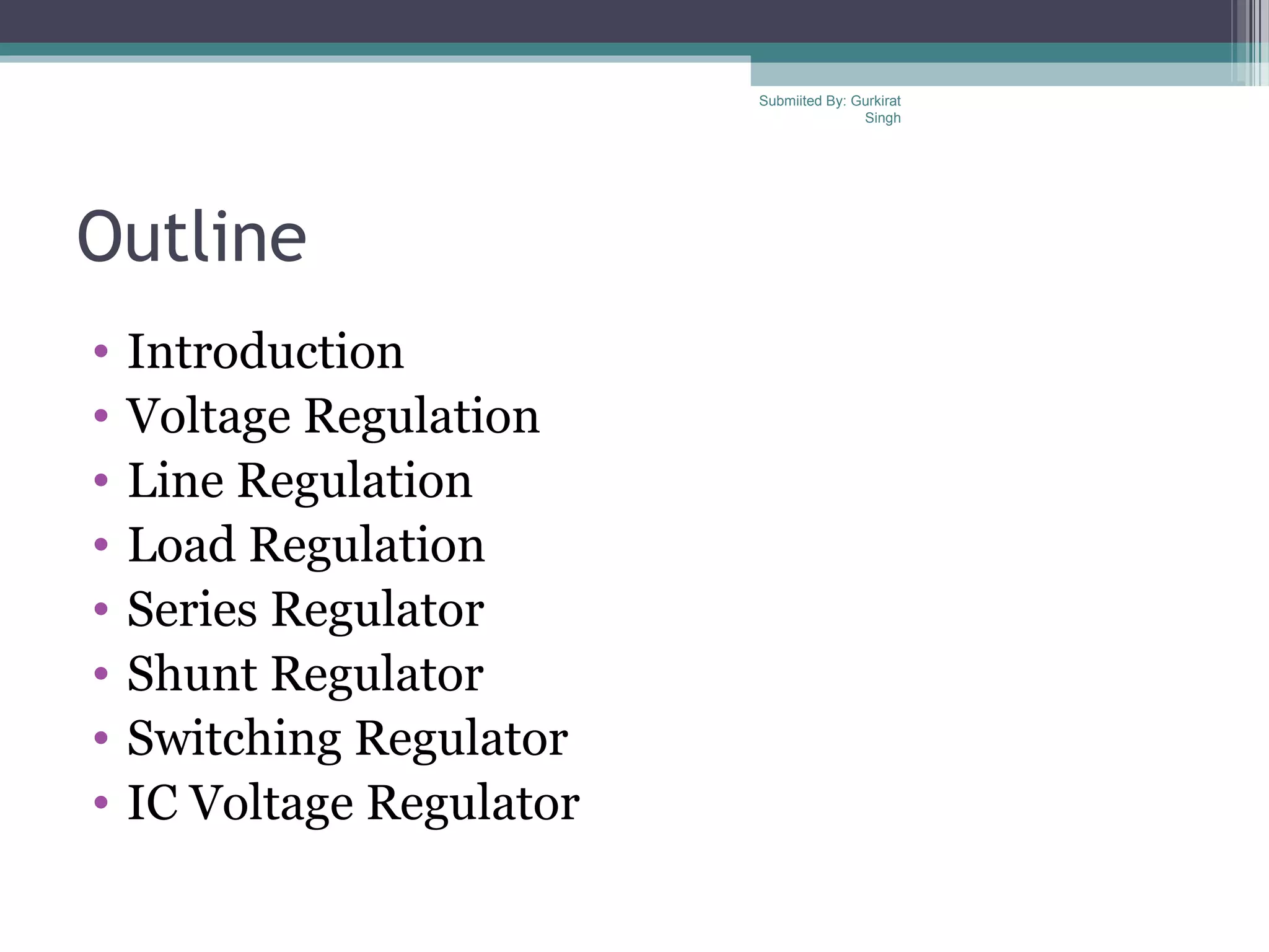 Voltage Regulators ppt | PPT