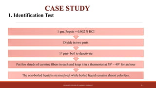 Preparation, Identification and Analysis of Drug (Pepsin) of natural ...