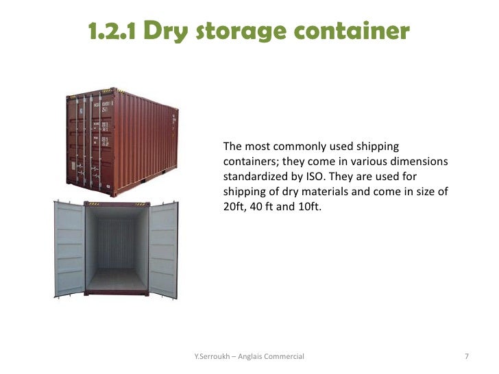 cargo container size of shipping container