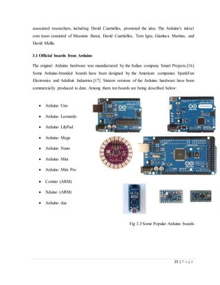 David Mellis Rduino Home automation System | DOCX