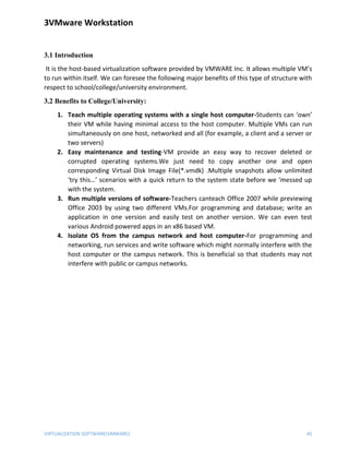 Virtualization using VMWare Workstation and Cloud Computing | DOCX