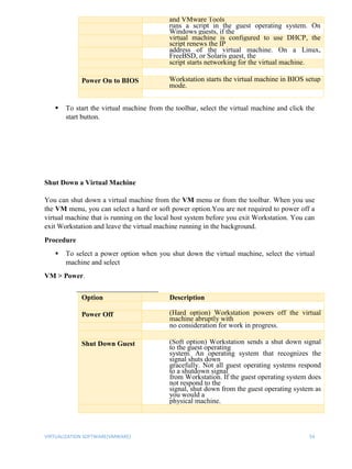Virtual Machine Power User Sample Virtualization using VMWare Workstation and Cloud Computing | DOCX