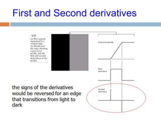 First and Second derivatives
 