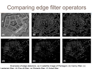 Comparing edge filter operators
 