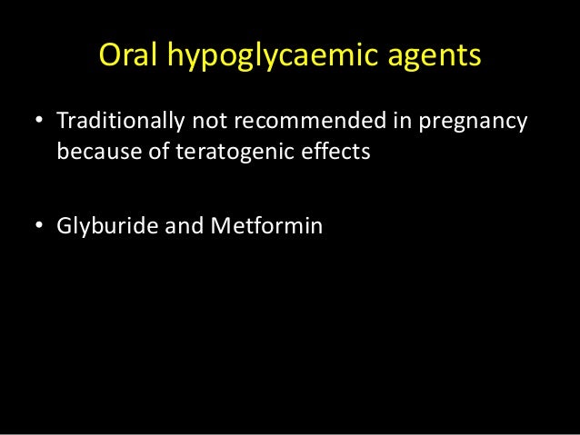 Glyburide Metformin Pregnancy