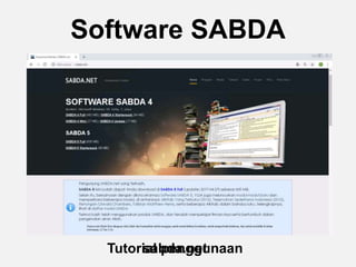 Software SABDA
sabda.netTutorial penggunaan
 