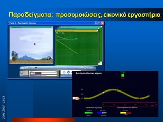 Παξαδείγκαηα: πξνζνκνηώζεηο, εηθνληθά εξγαζηήξηα
2006-200818/58
 
