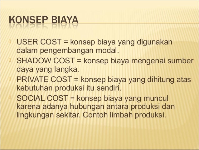 Seminar ekonomi mikro biaya produksi