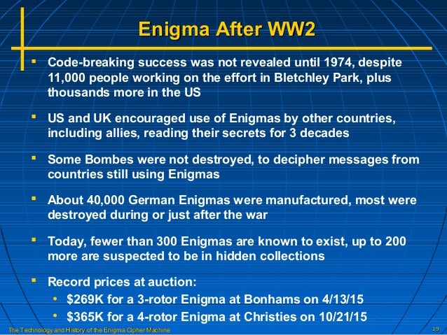 Enigma Cipher Machine Enigma Cipher Machine