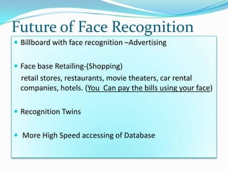 Face Recognition | PPTX