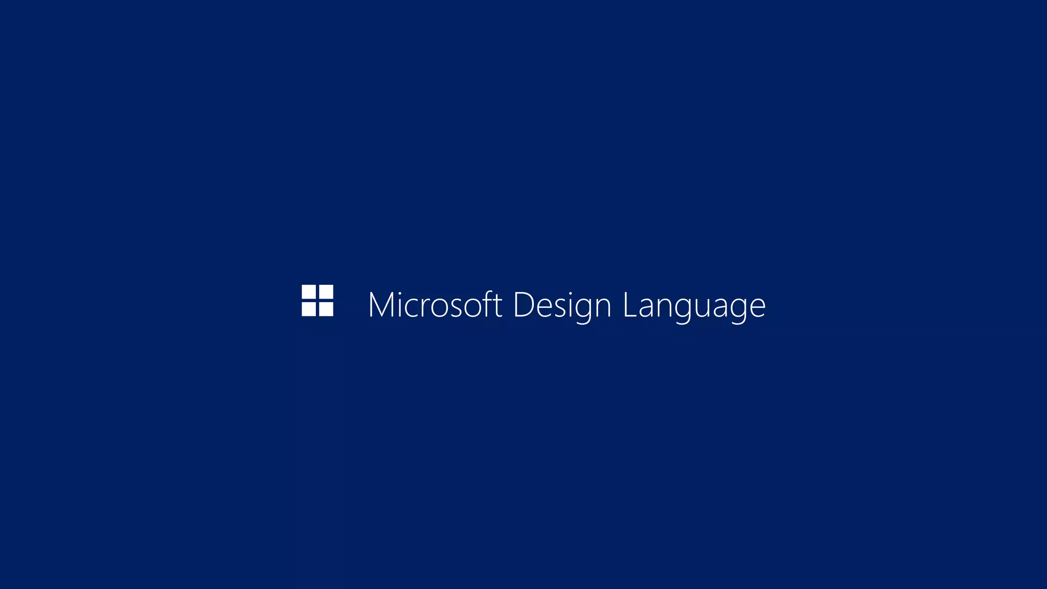 Microsoft Design Language
 