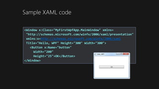 Windows Presentation Foundation & XAML | PPTX