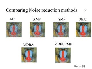 Removal of Salt and Pepper Noise in images | PPTX
