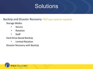 Compliance is based on size, scope, type of business