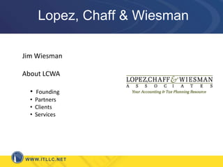 Size, scope and type of business