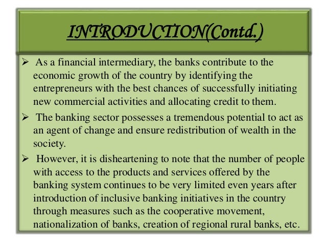 Dissertation on financial inclusion