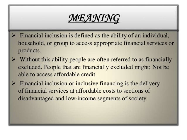 blogger.com: FINANCIAL INCLUSION