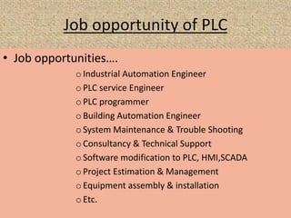 Presentation for EEE Engineer on PLC By Dilip Kumar PPTX