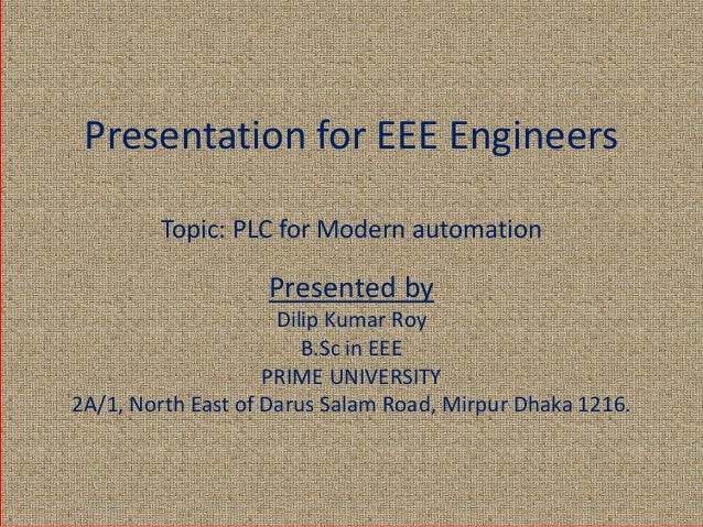 presentation for eee topics
