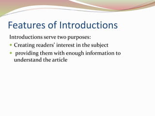 Understanding a research article for students | PPTX